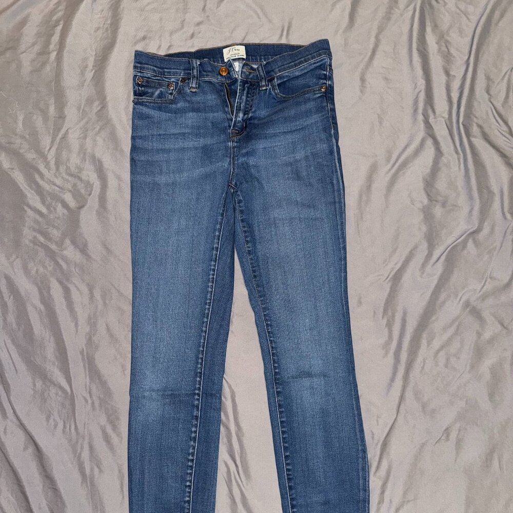 J.Crew Lookout High-Rise Skinny Jeans Medium Wash Denim